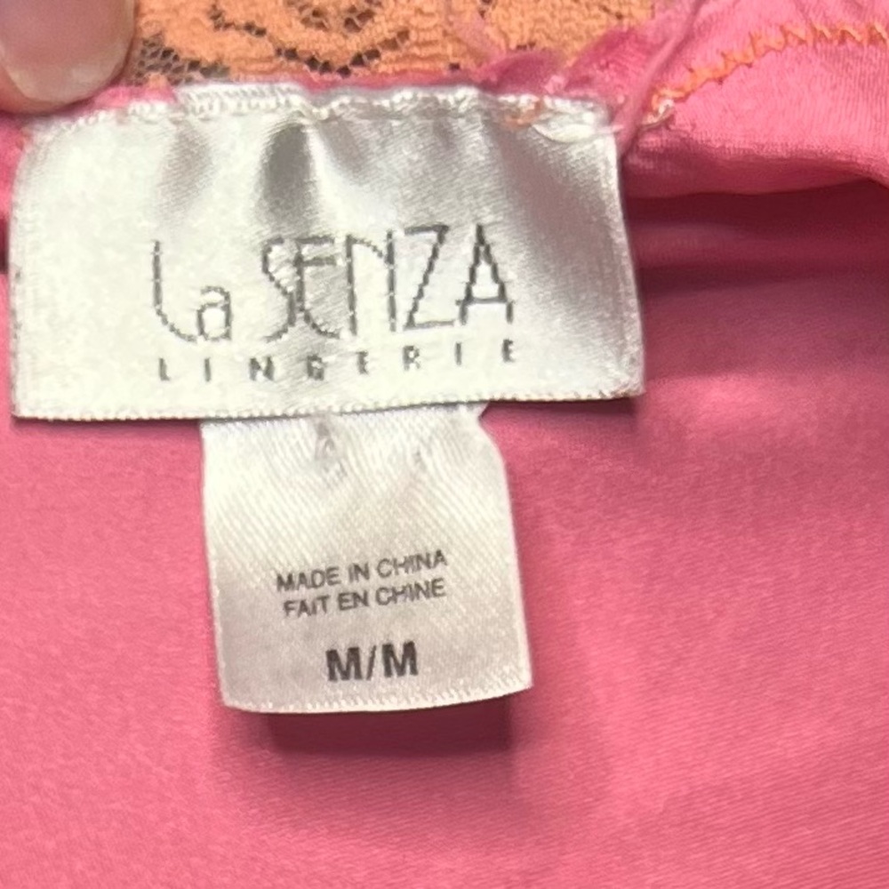 La senza y2k orange and hot pink crop satin tank top - Picture 6 of 6